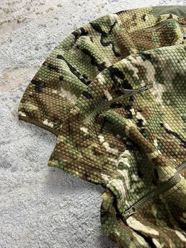 Vintage Camo Hunting Khaki Brown Dubbele Rits Hoodie Maat M – photo 9